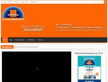 Tablet Screenshot of gesundheitsmesse.intersana.de